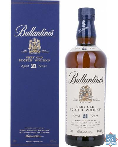 Ballantines 21 Years Old Very Old Scotch Whisky 43% 0,7l